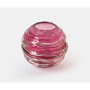 Strata Vase/Votive - Gold Ruby