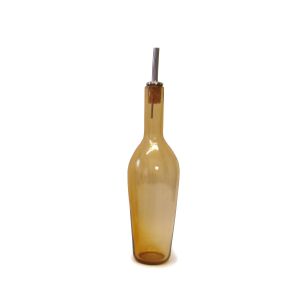 Olive Oil Bottle, Tapered - Amber